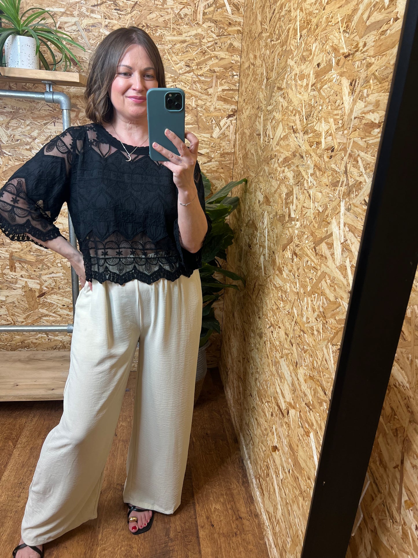 Lace Panel Top