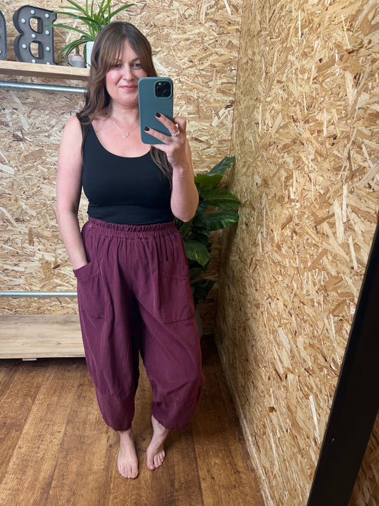 Needle Cord Cocoon Trousers