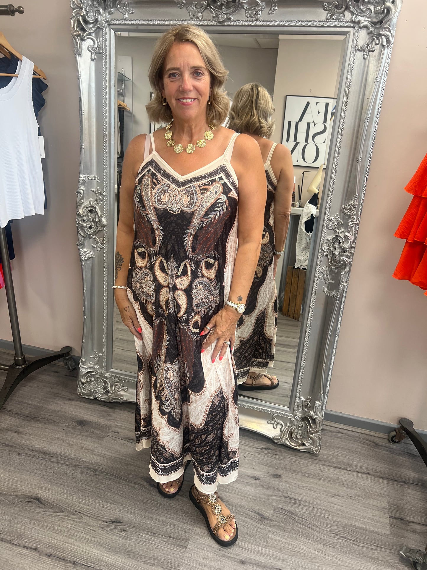 Paisley Strappy Dress
