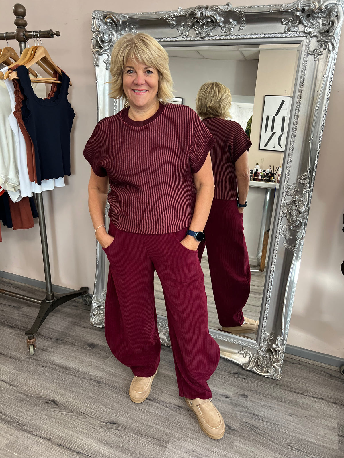 Hannah Barrel Cord Trousers