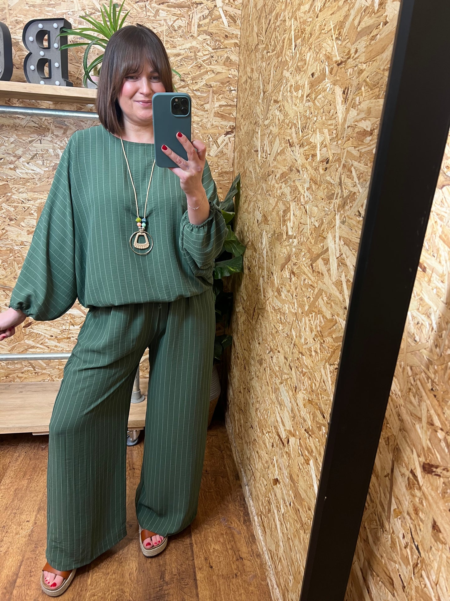 Ebony Pin Stripe Co ord