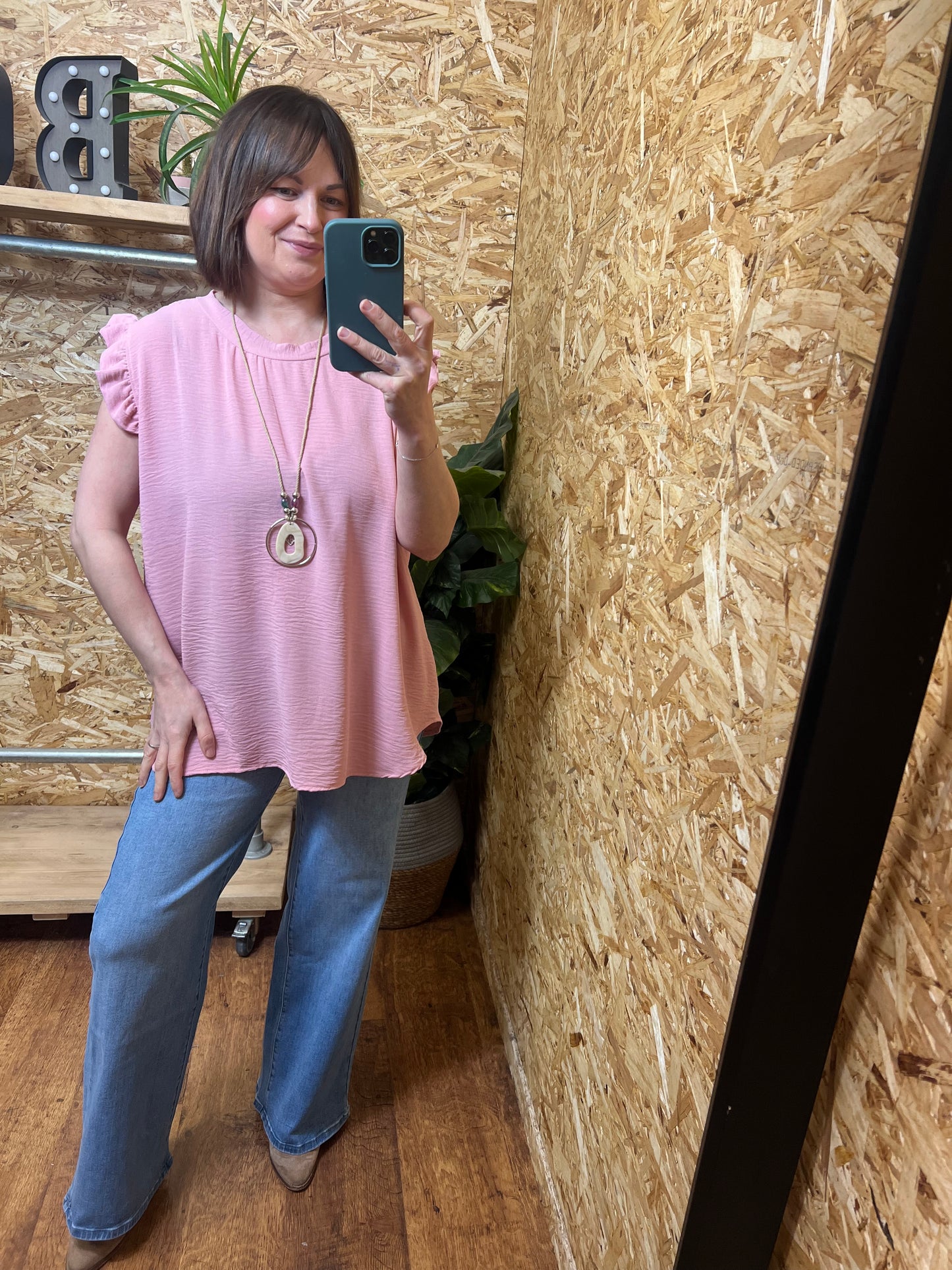 Ebony Frill Top