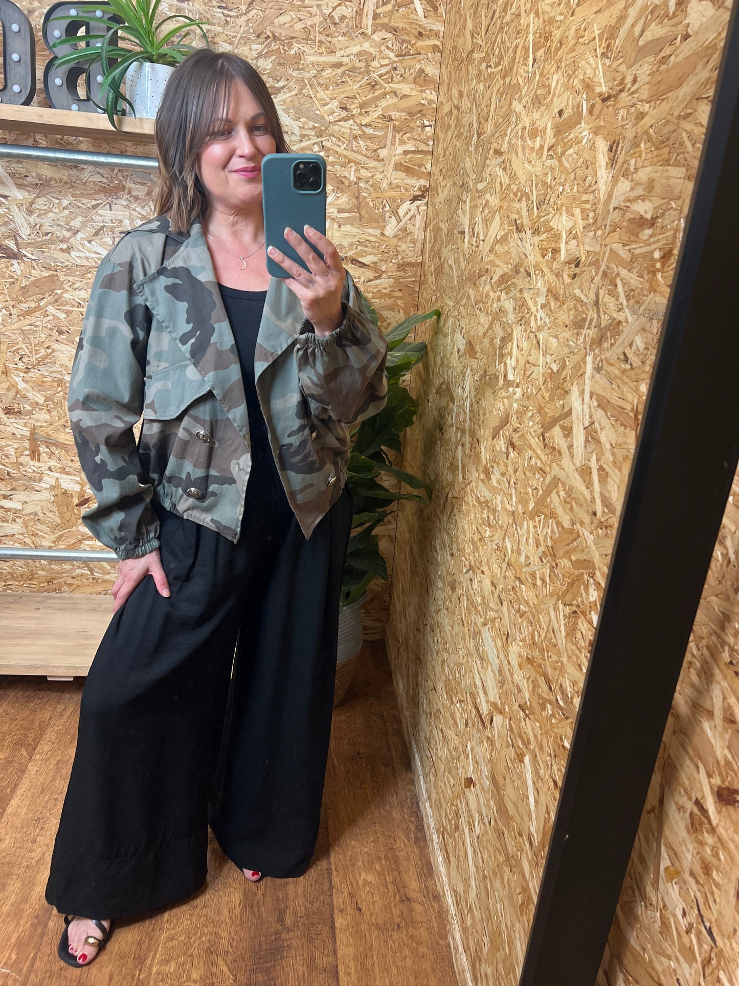 Camo Military Style Bomber