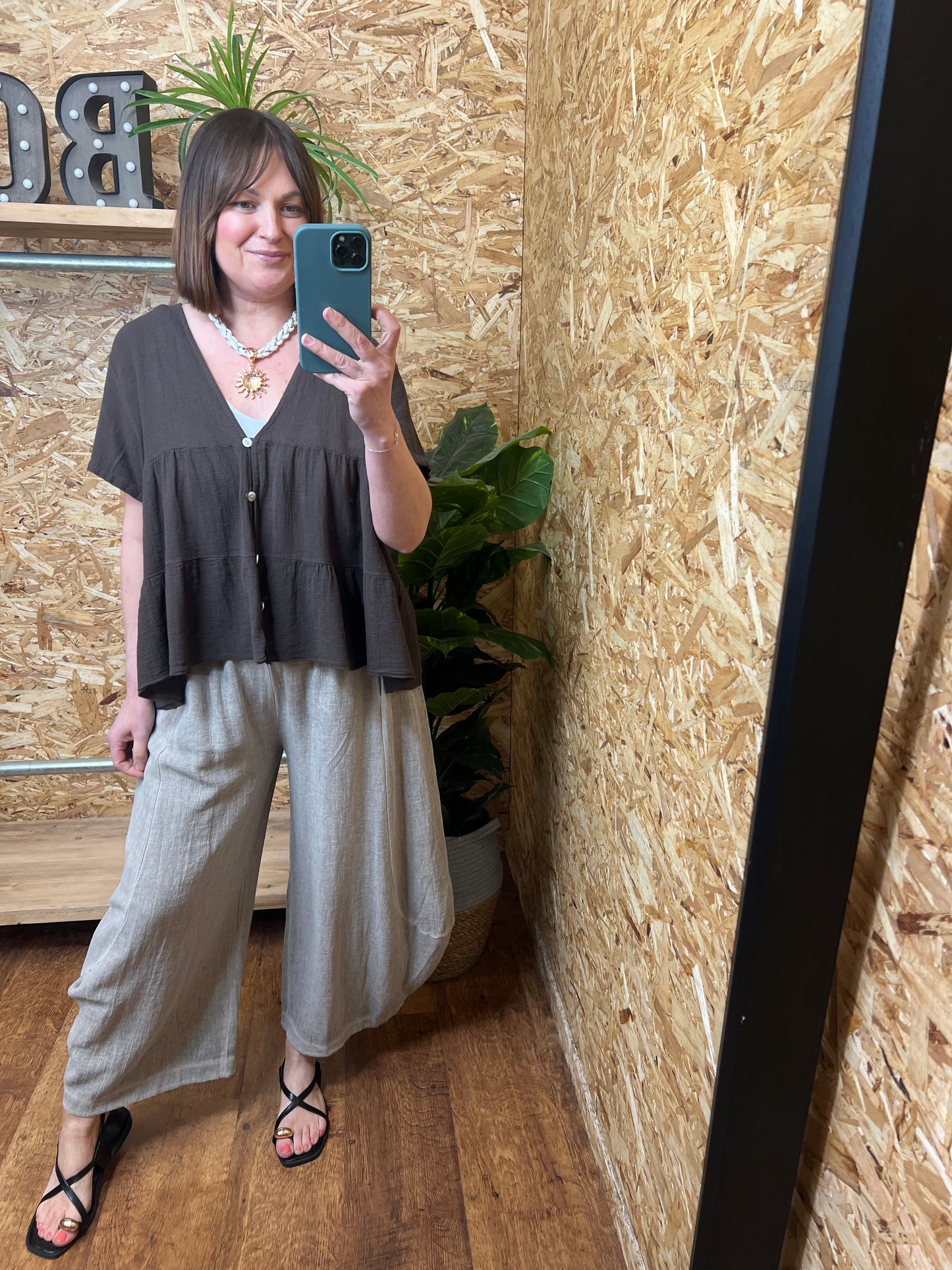 Nola Button Smock Top