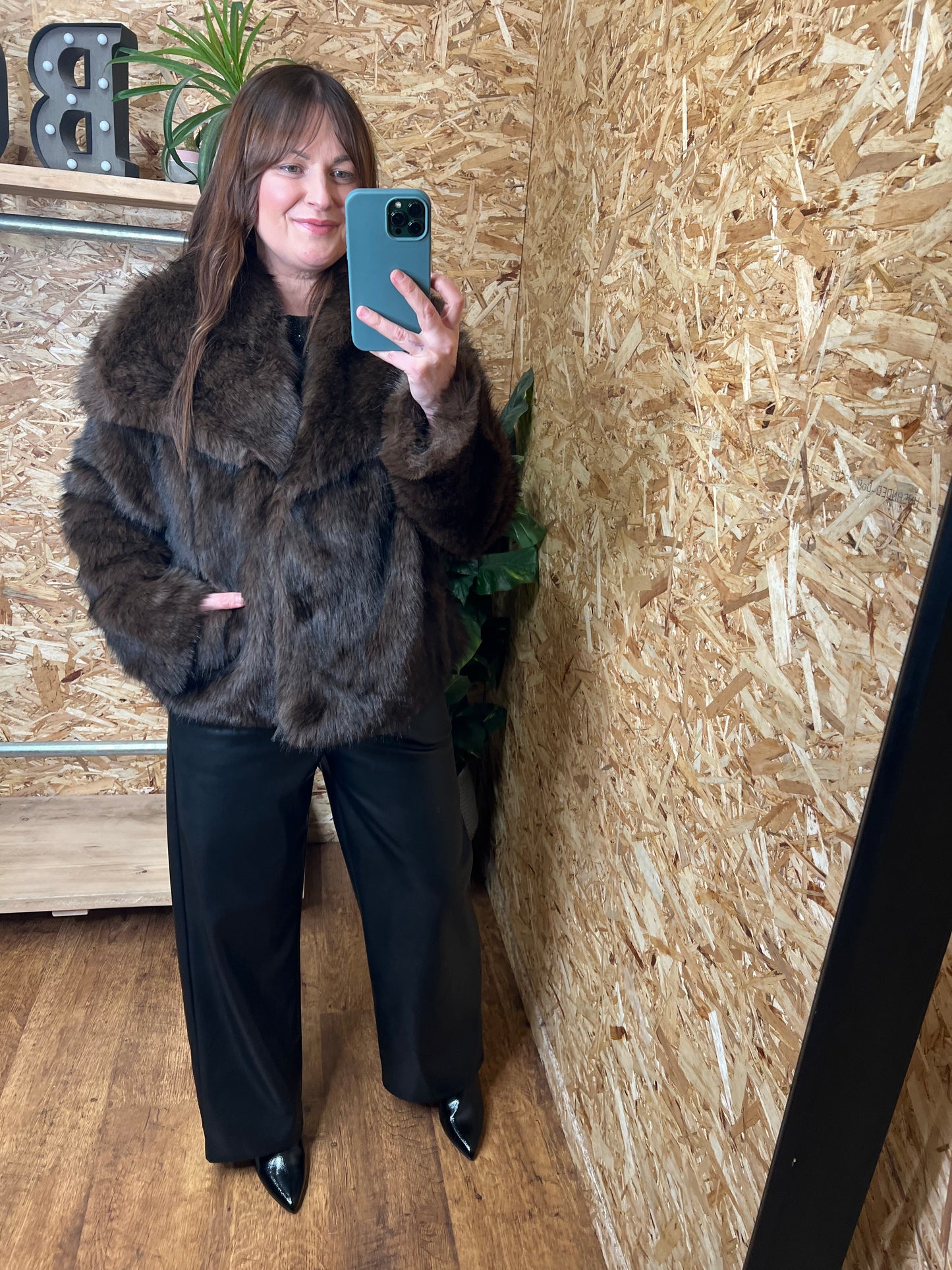 Short Faux Fur Coat