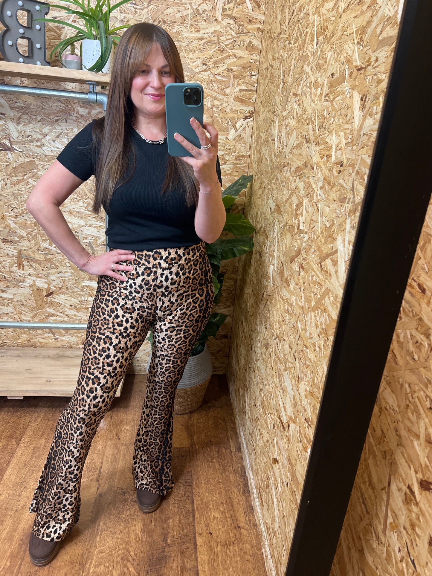 Leopard Flared Leggings