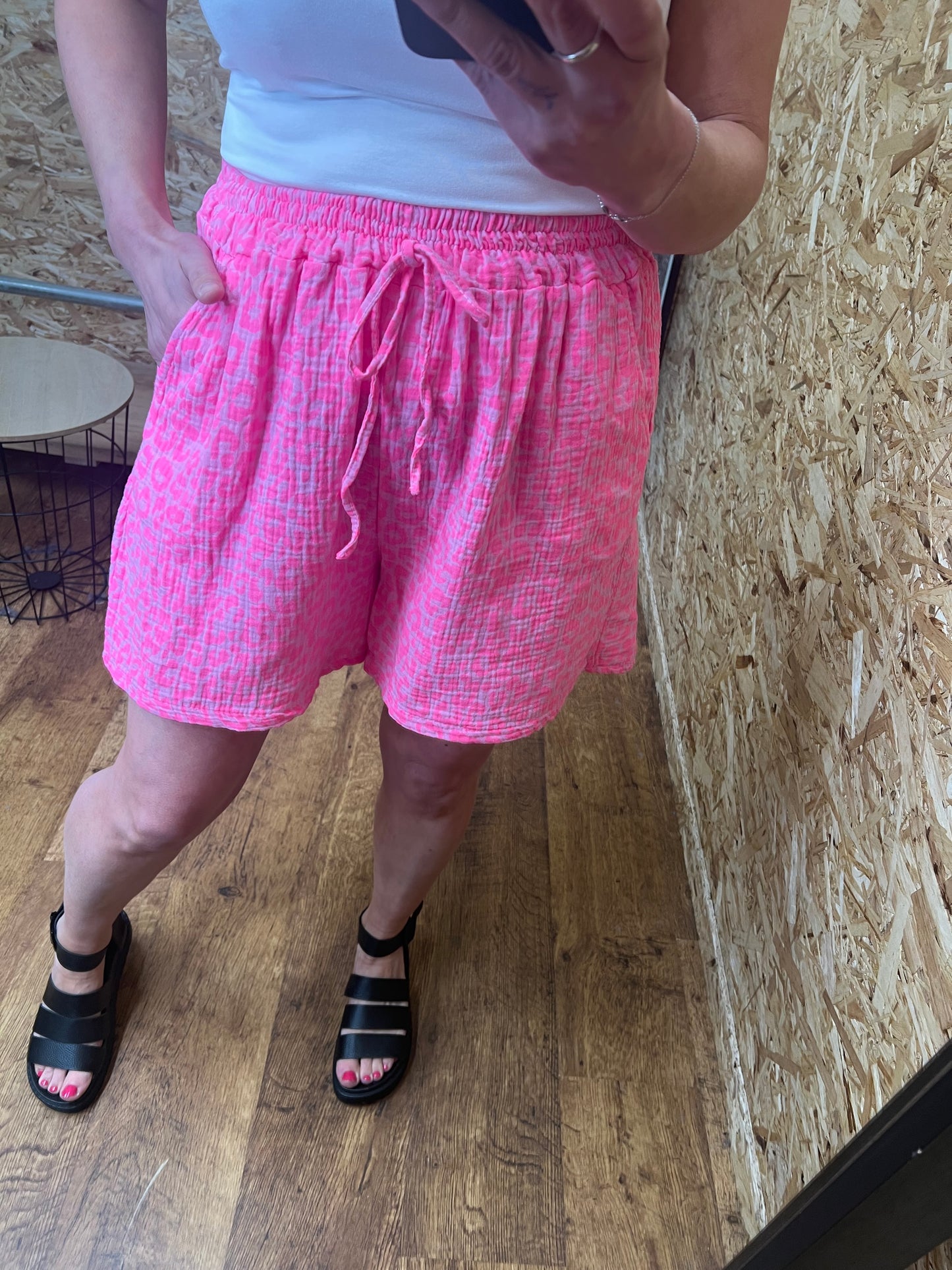 Neon Leopard Shorts