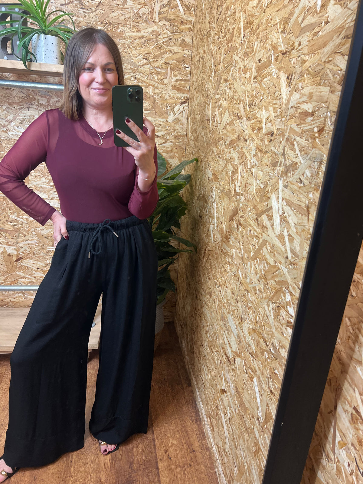 Plain Mesh Top