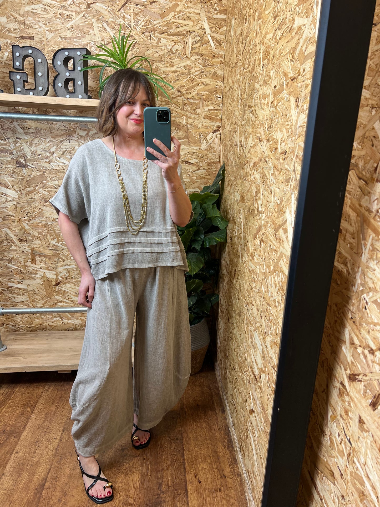 Nola Pleat Detail Top