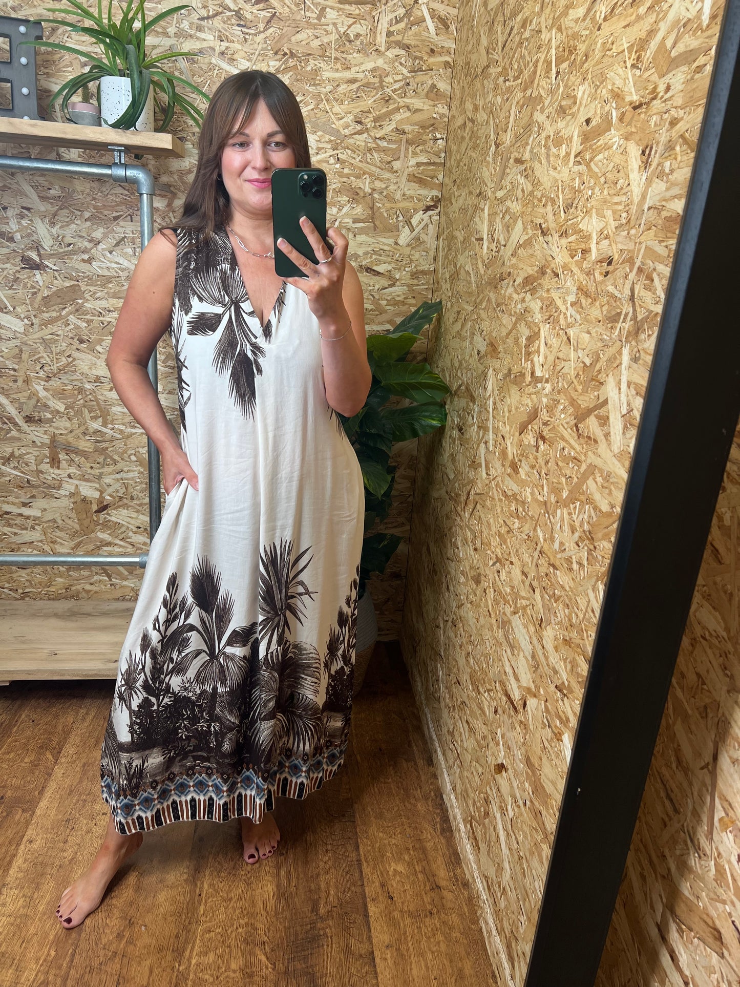 Botanical Print Dress