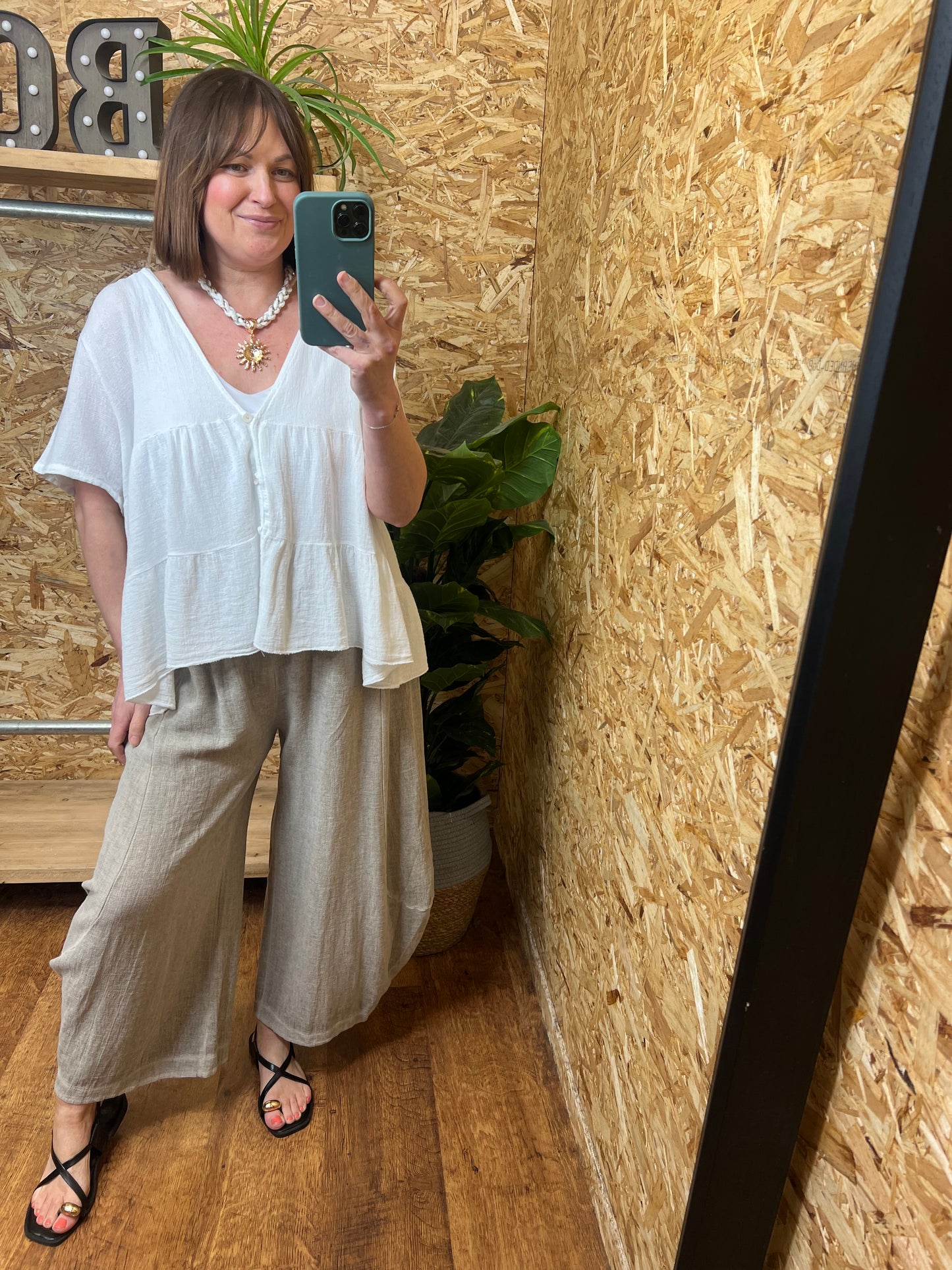Nola Button Smock Top