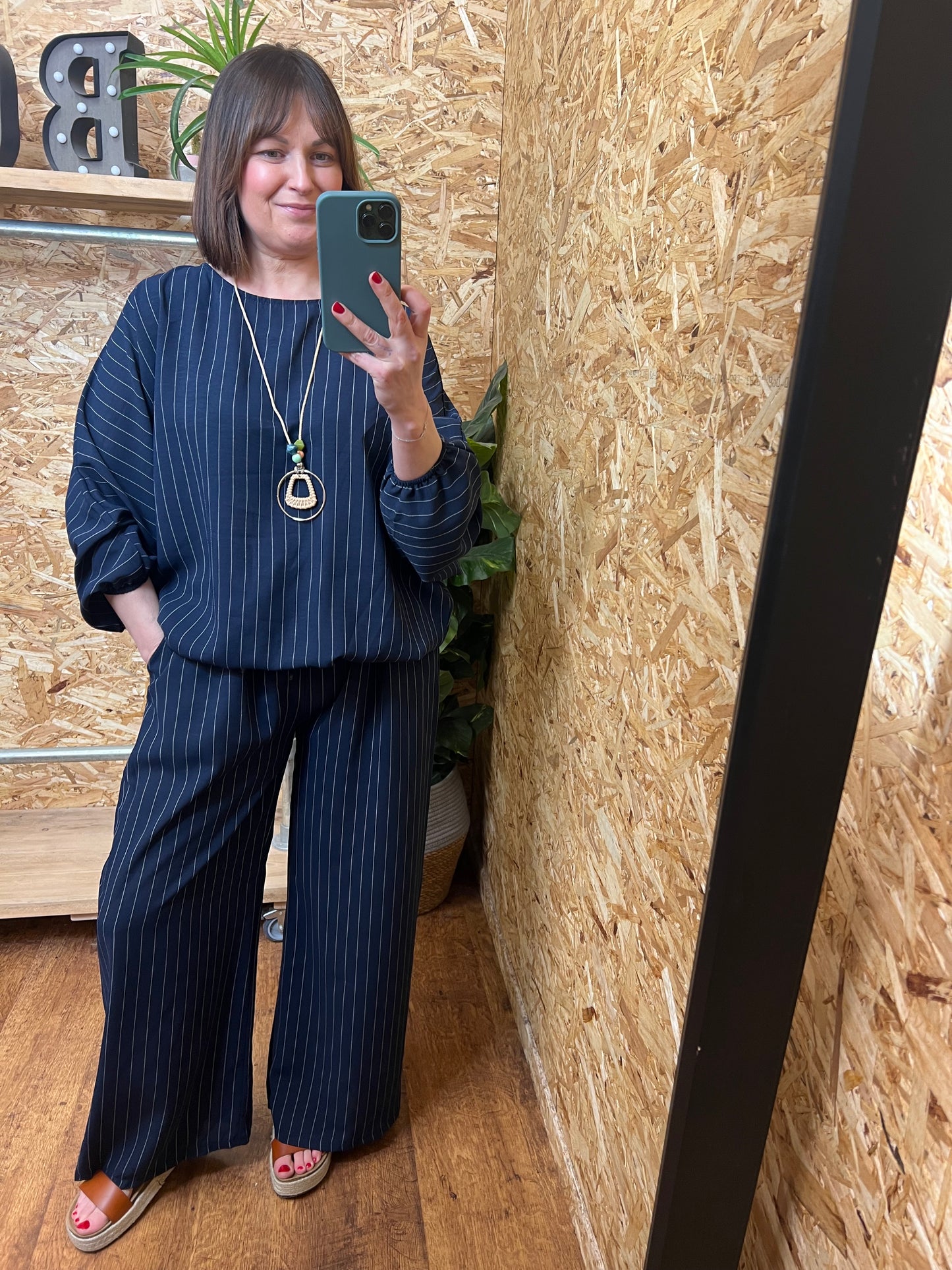 Ebony Pin Stripe Co ord