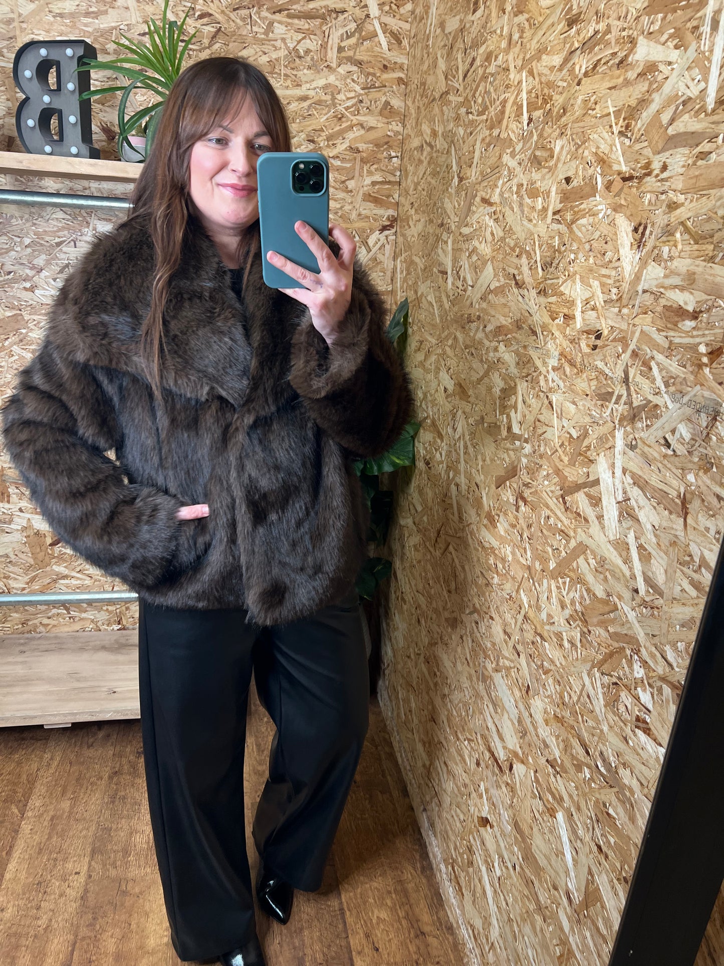Short Faux Fur Coat