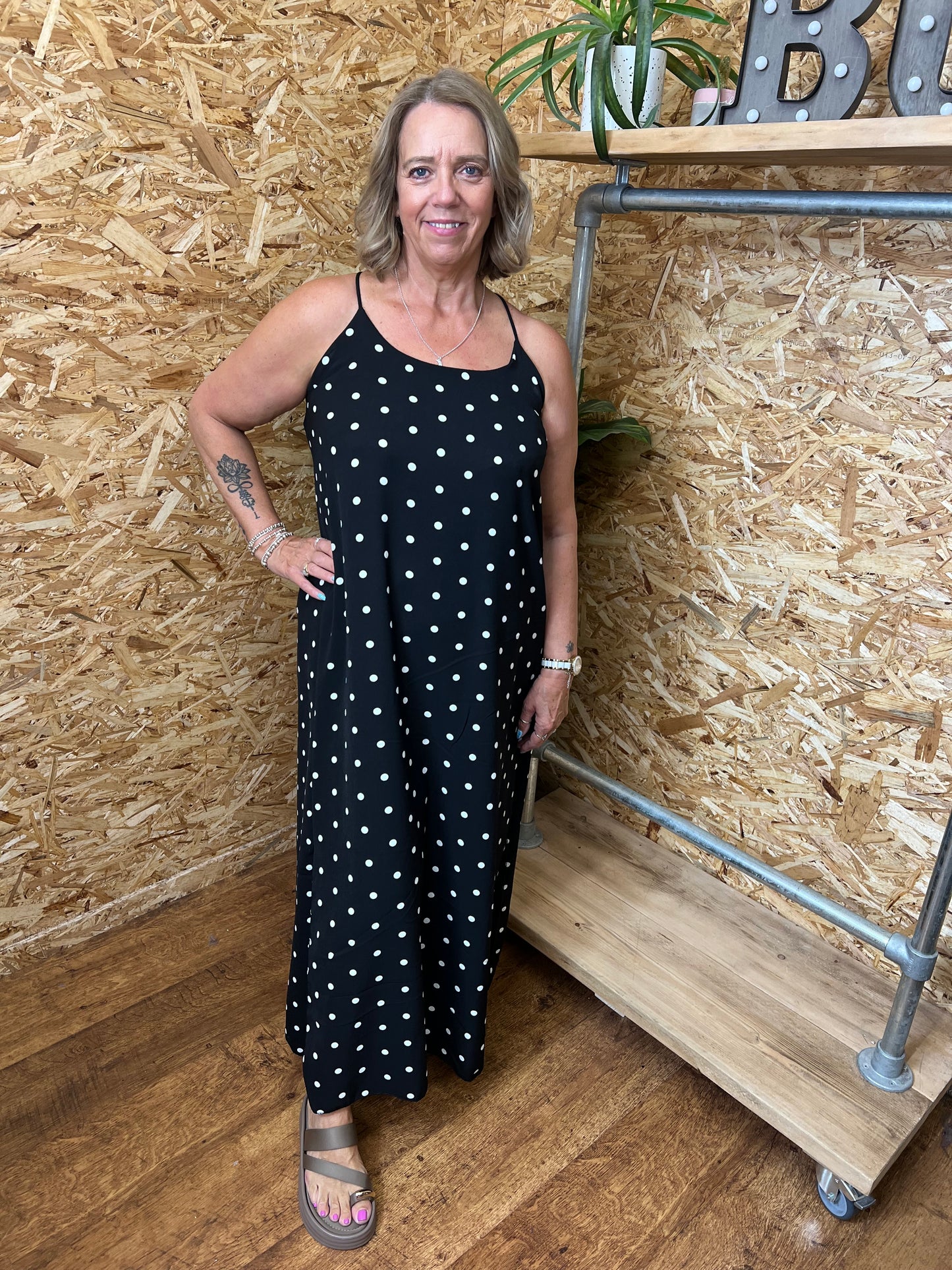 Polka Dot Slip Dress
