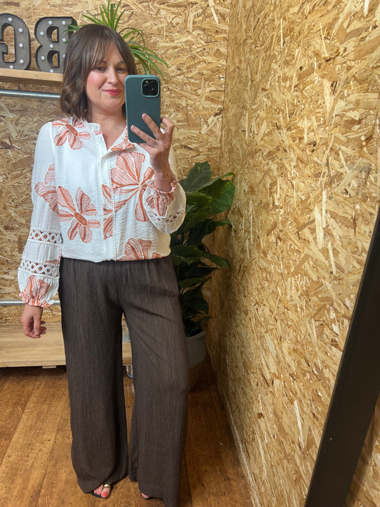 Embroidered Floral Blouse