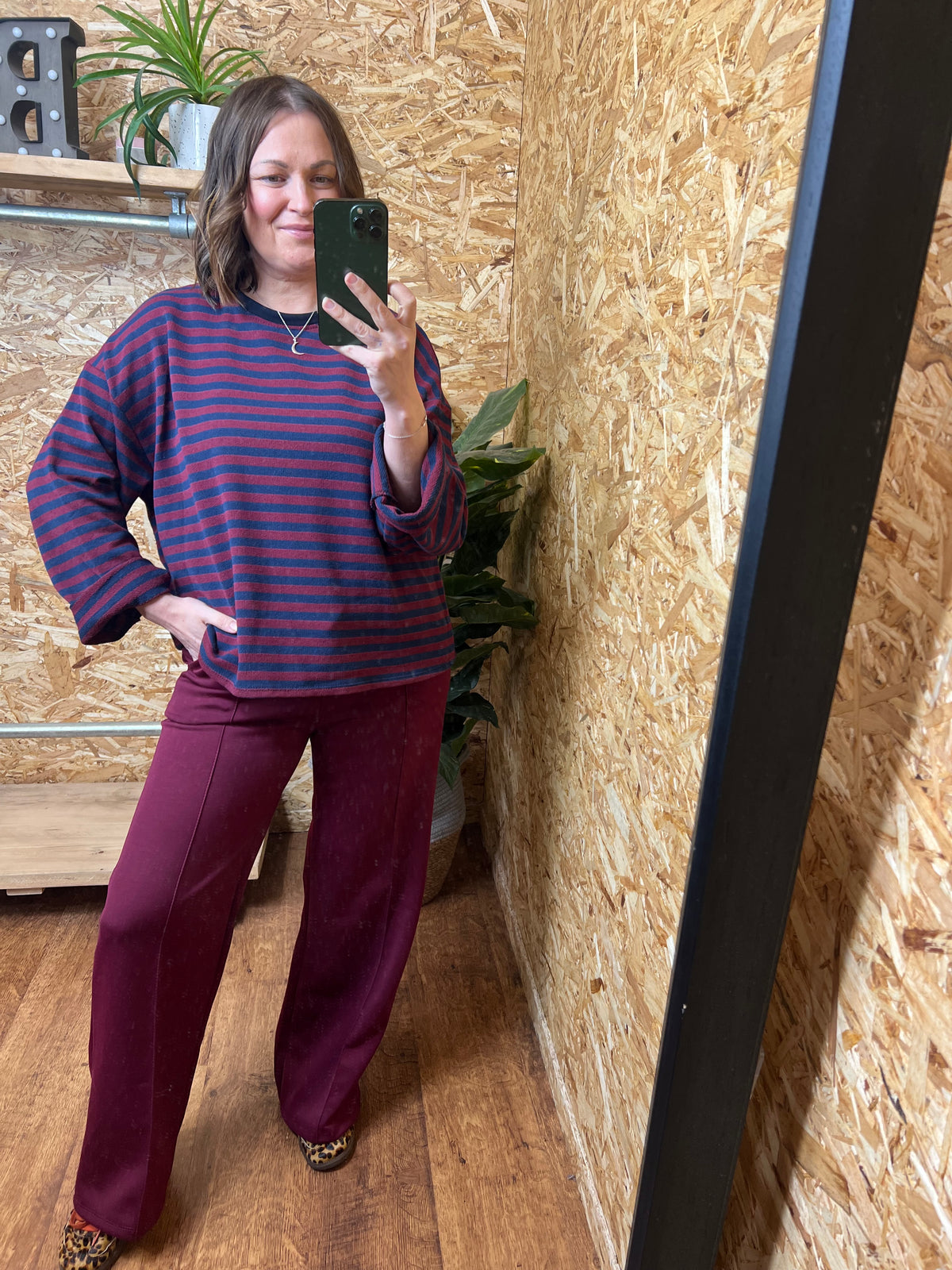 Basic Stripe Sweatshirt