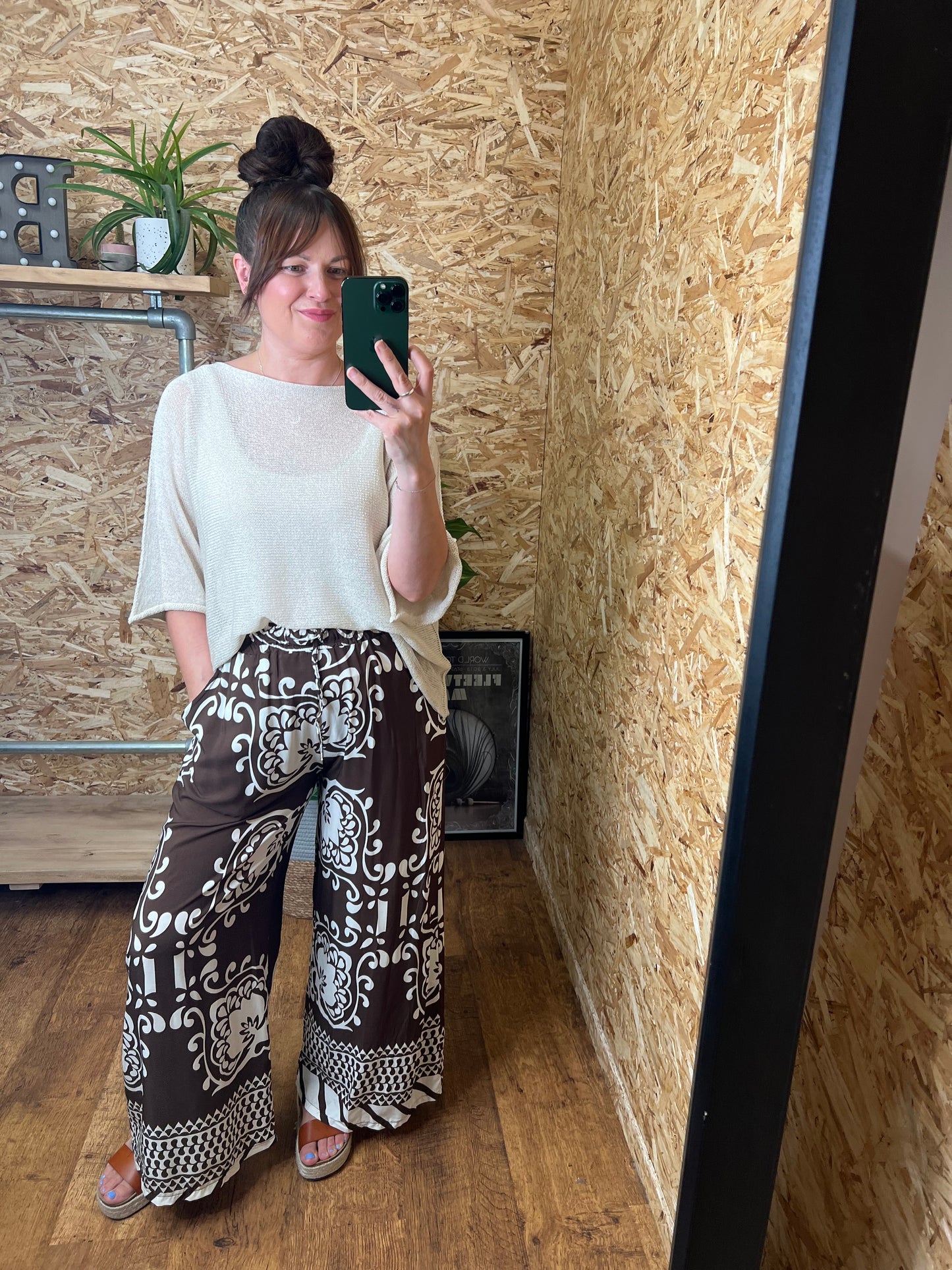 Tile Print Trousers