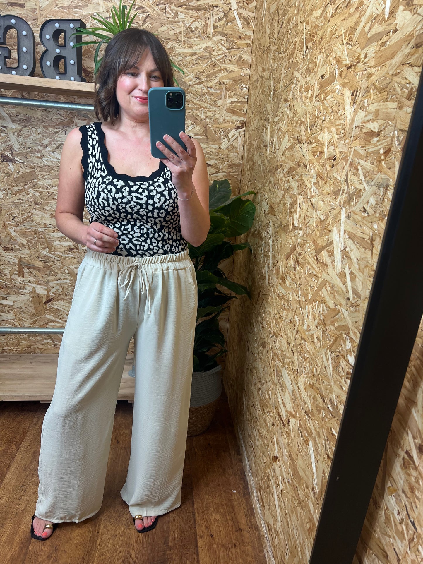 Leopard Scallop Vest