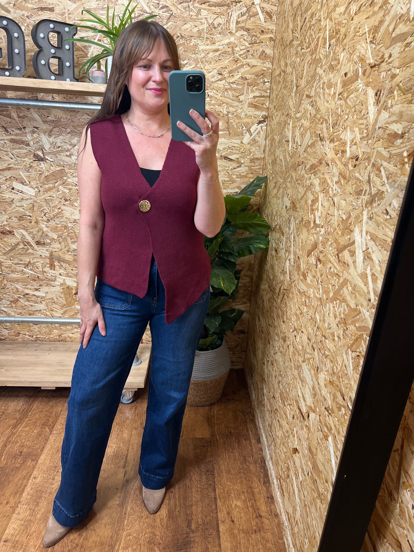 Gold Button Waistcoat