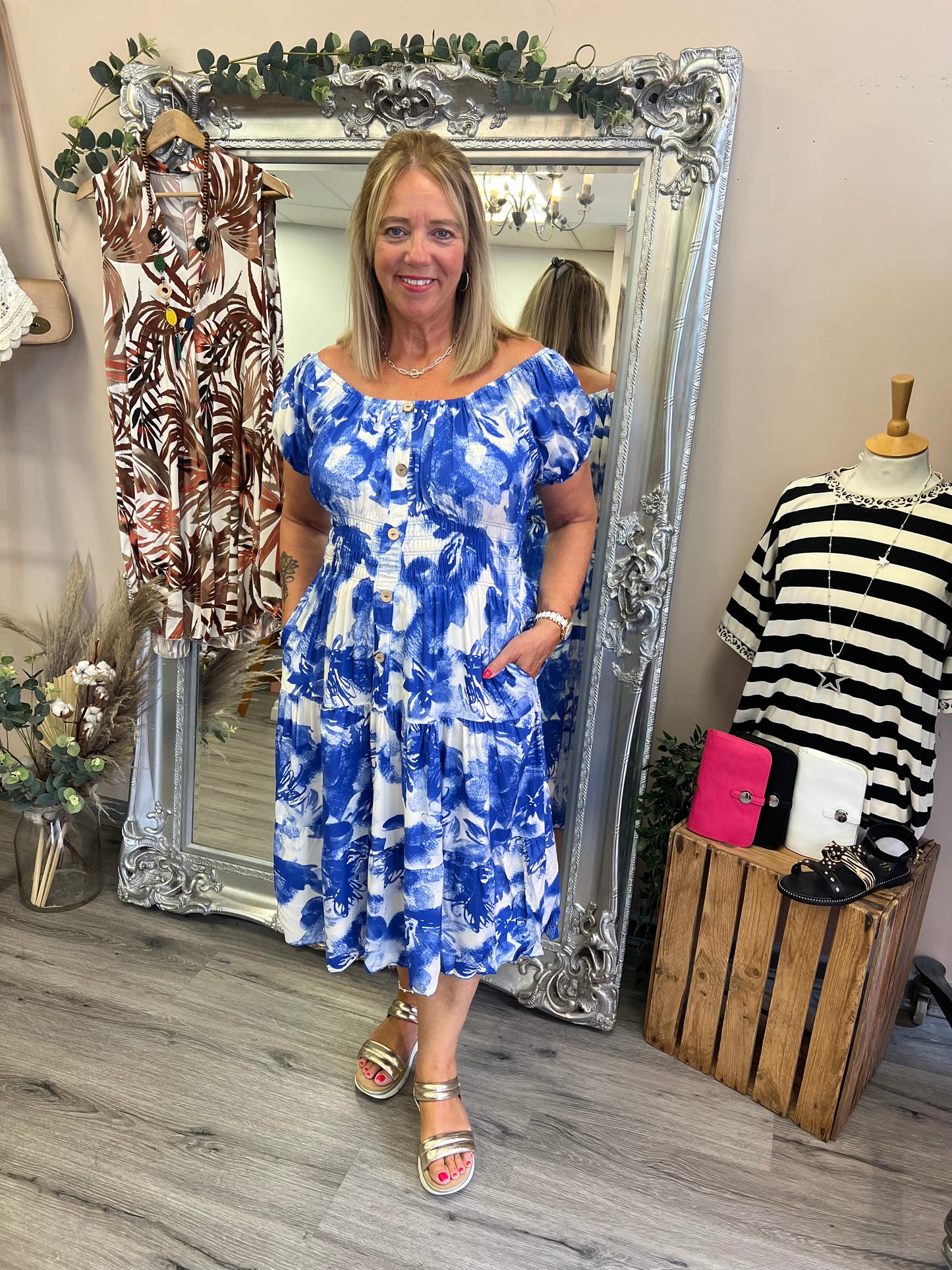 Molly Floral Midi Dress