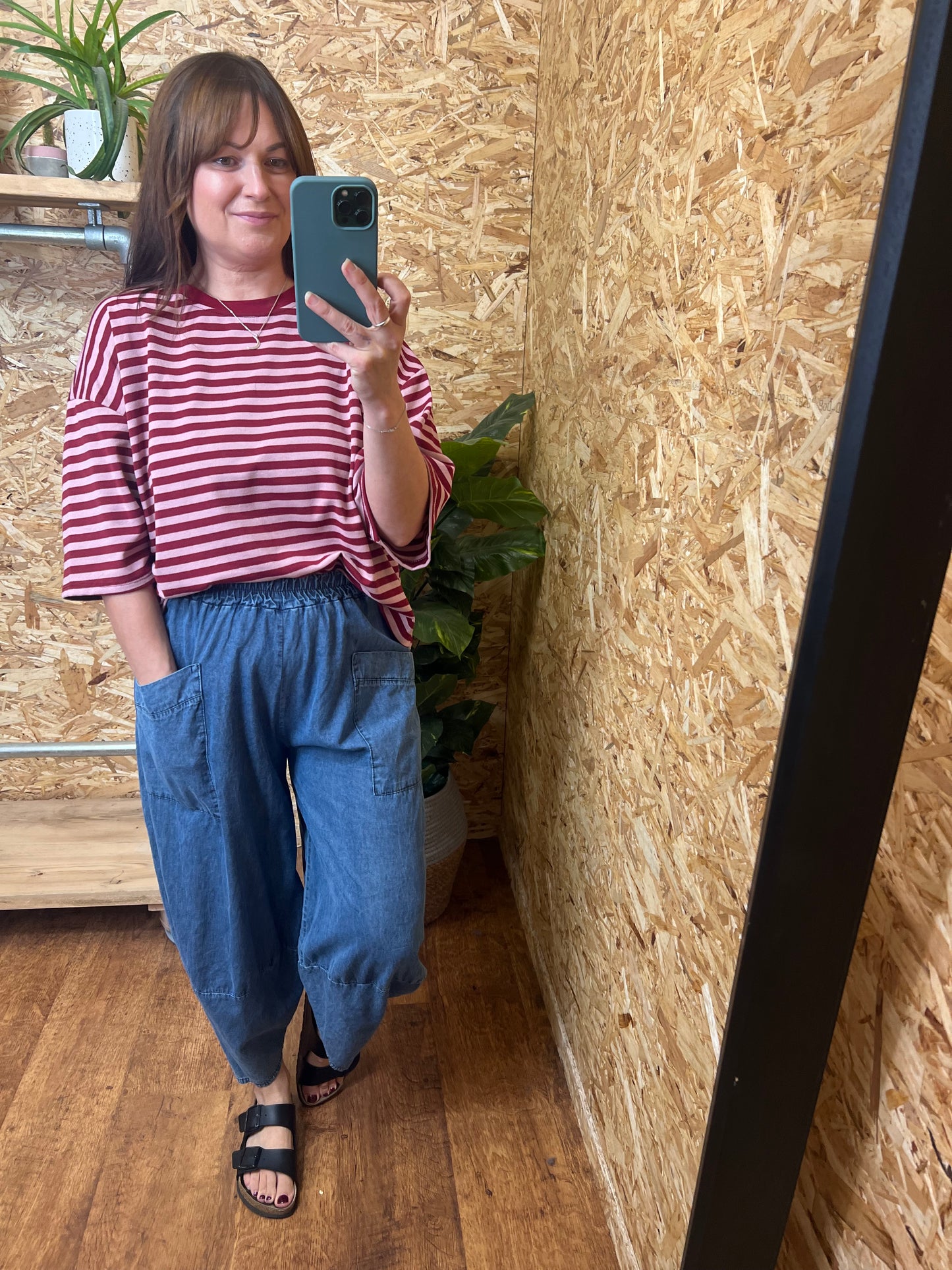 Lightweight Denim Cocoon Pants