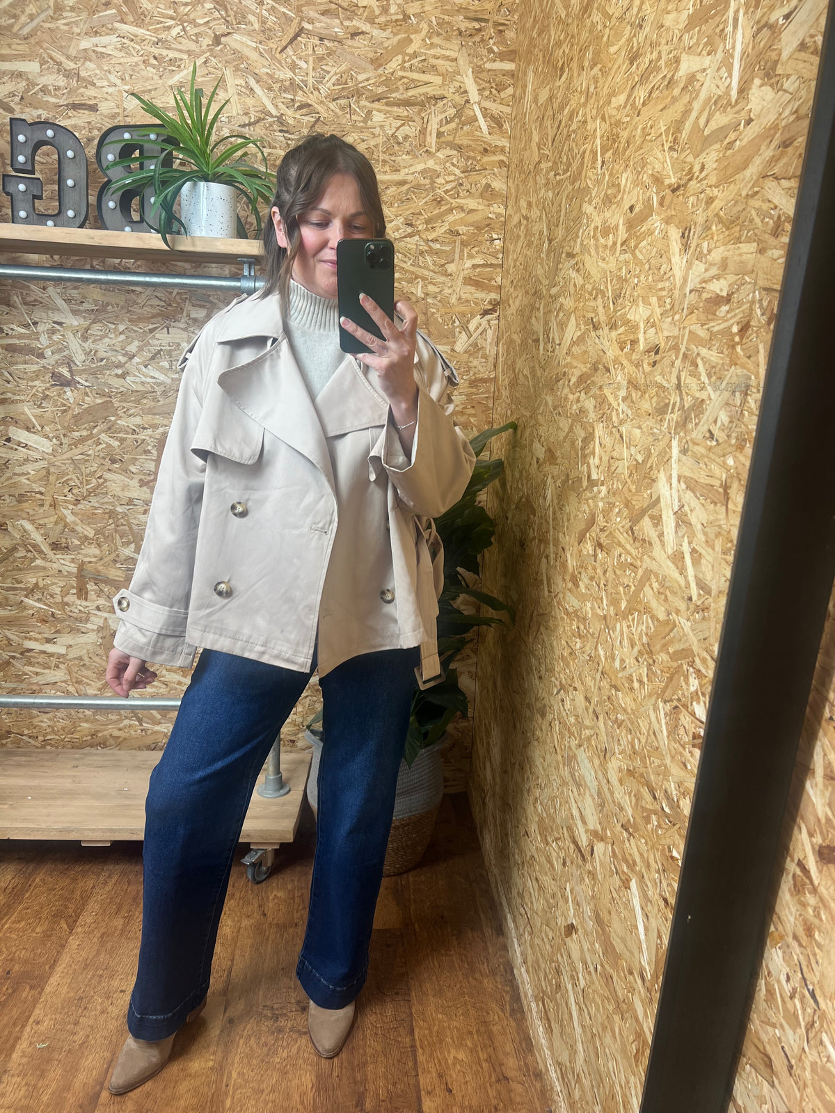 Short Belted Trench