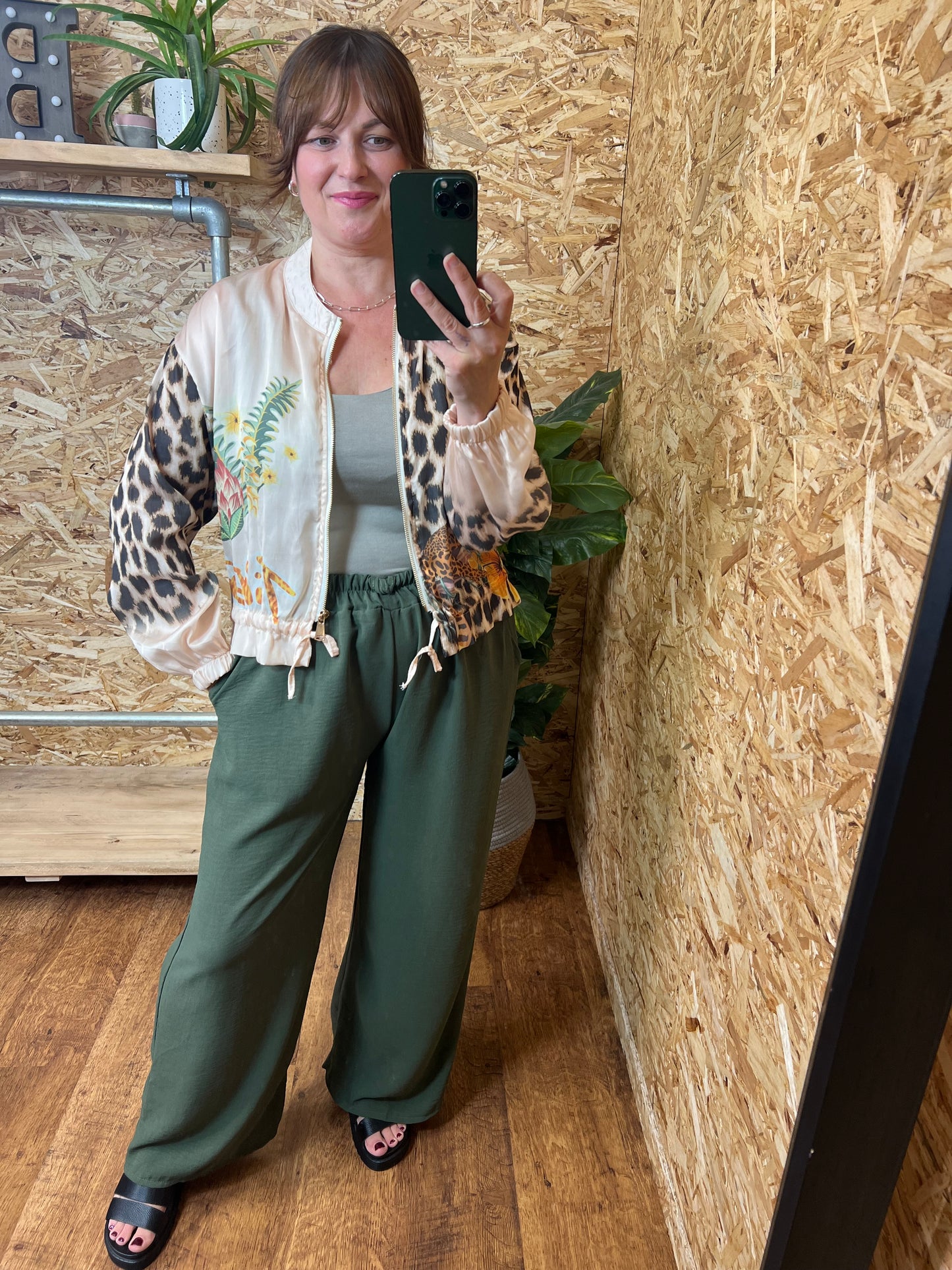 Jungle Print Bomber