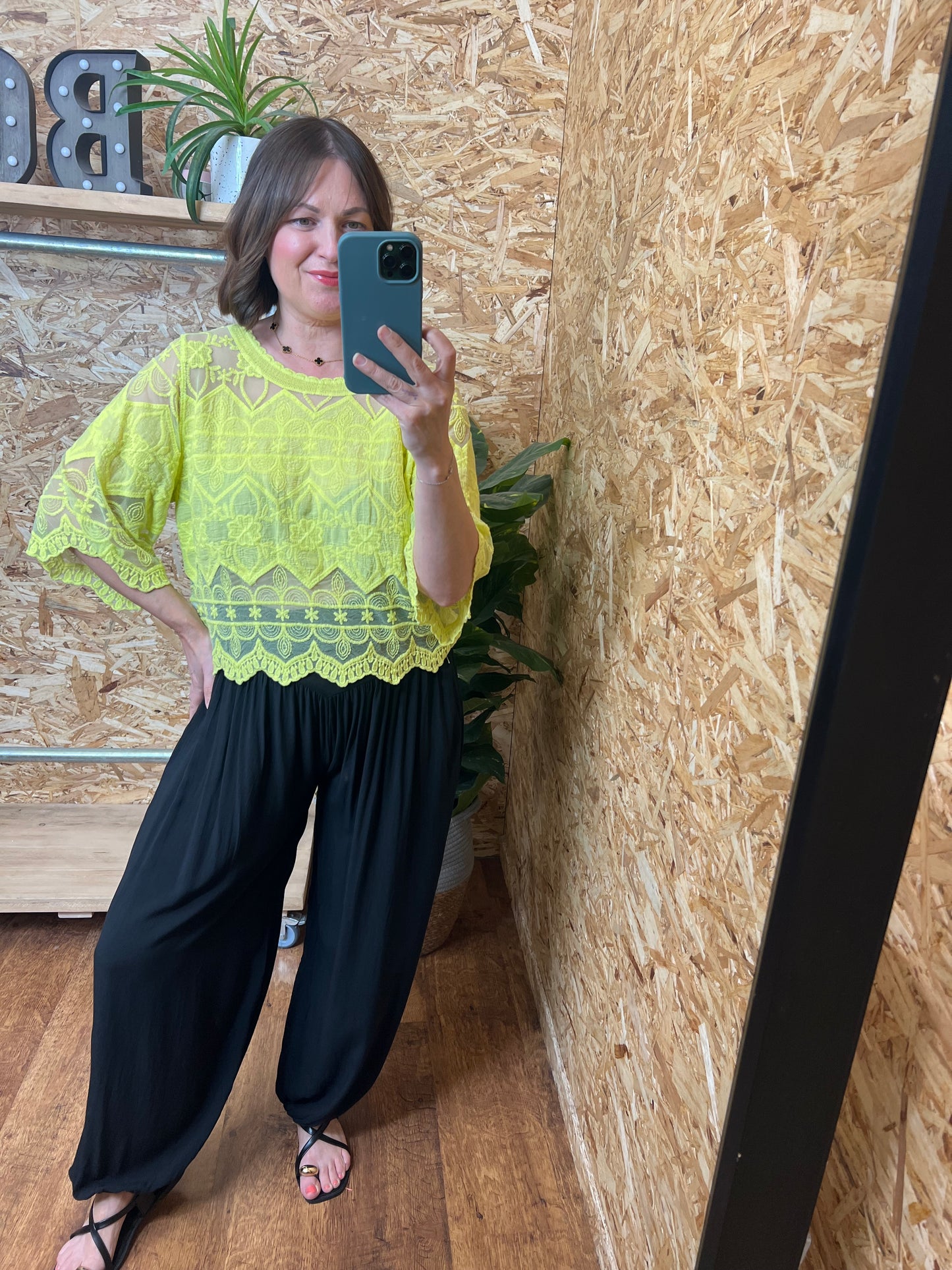 Lace Panel Top