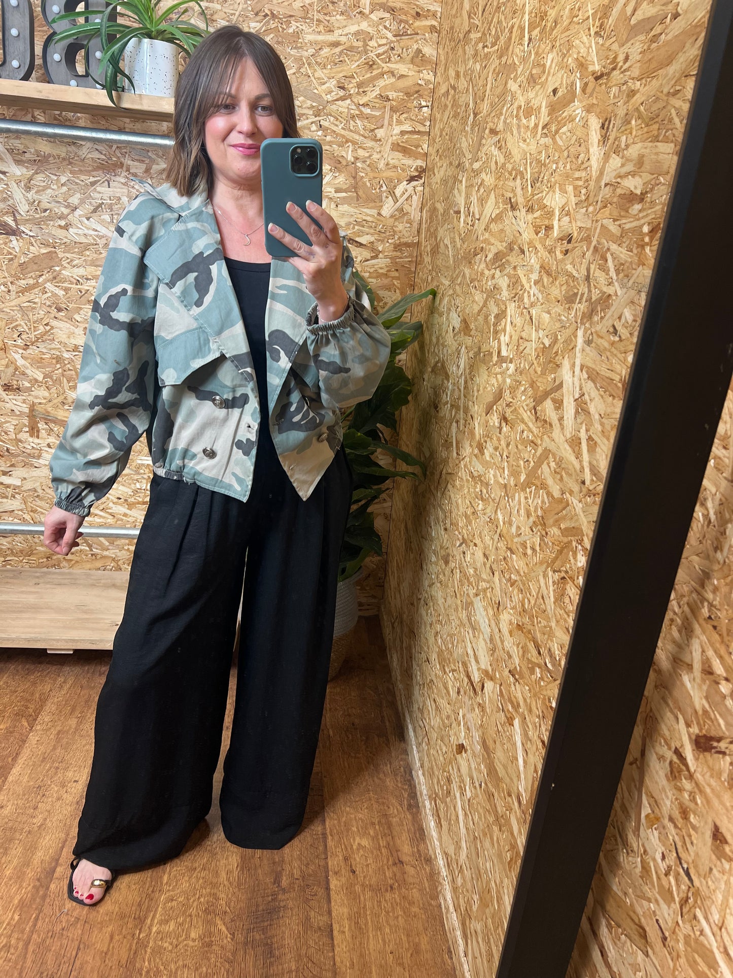 Camo Military Style Bomber