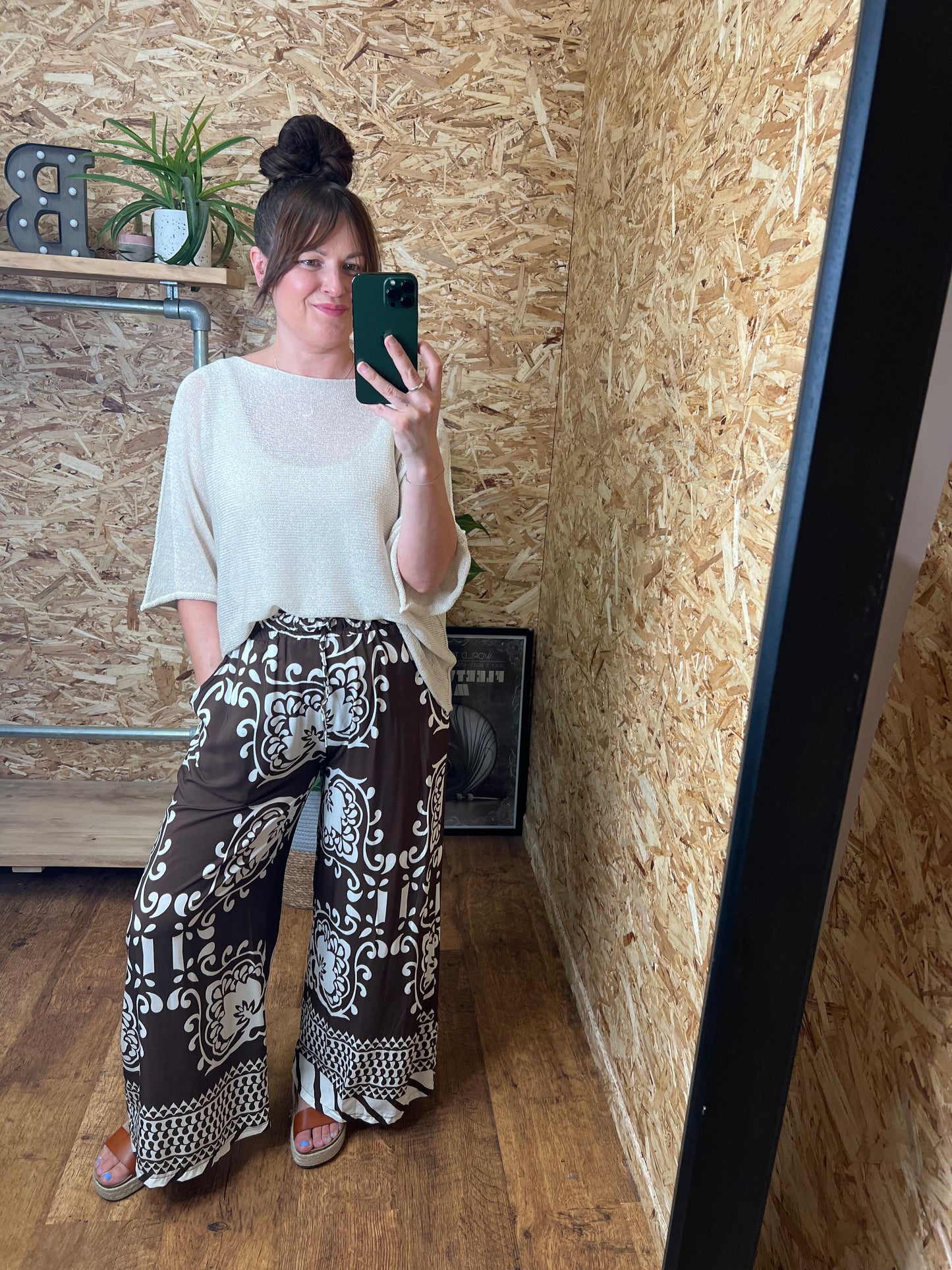 Tile Print Trousers