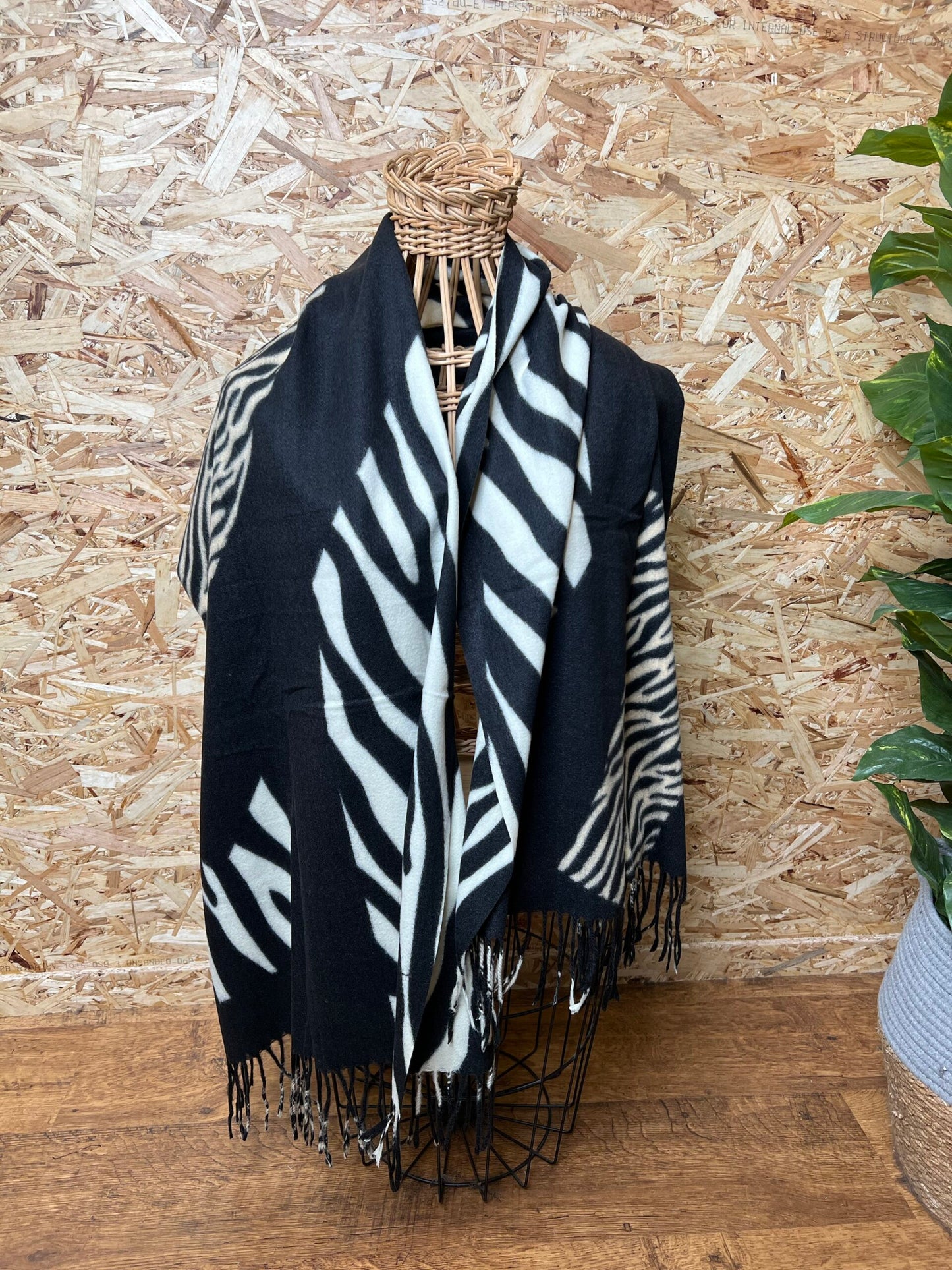 Zebra Patch Scarf