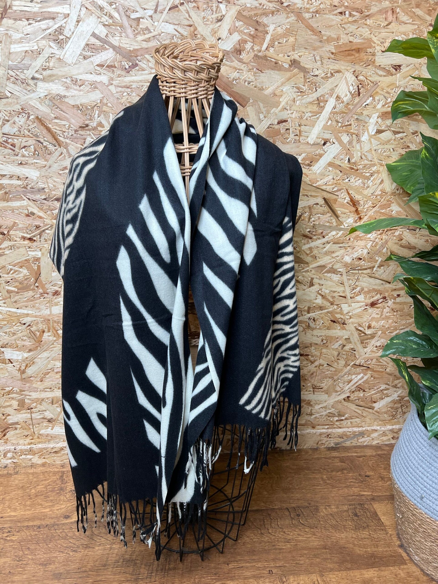 Zebra Patch Scarf