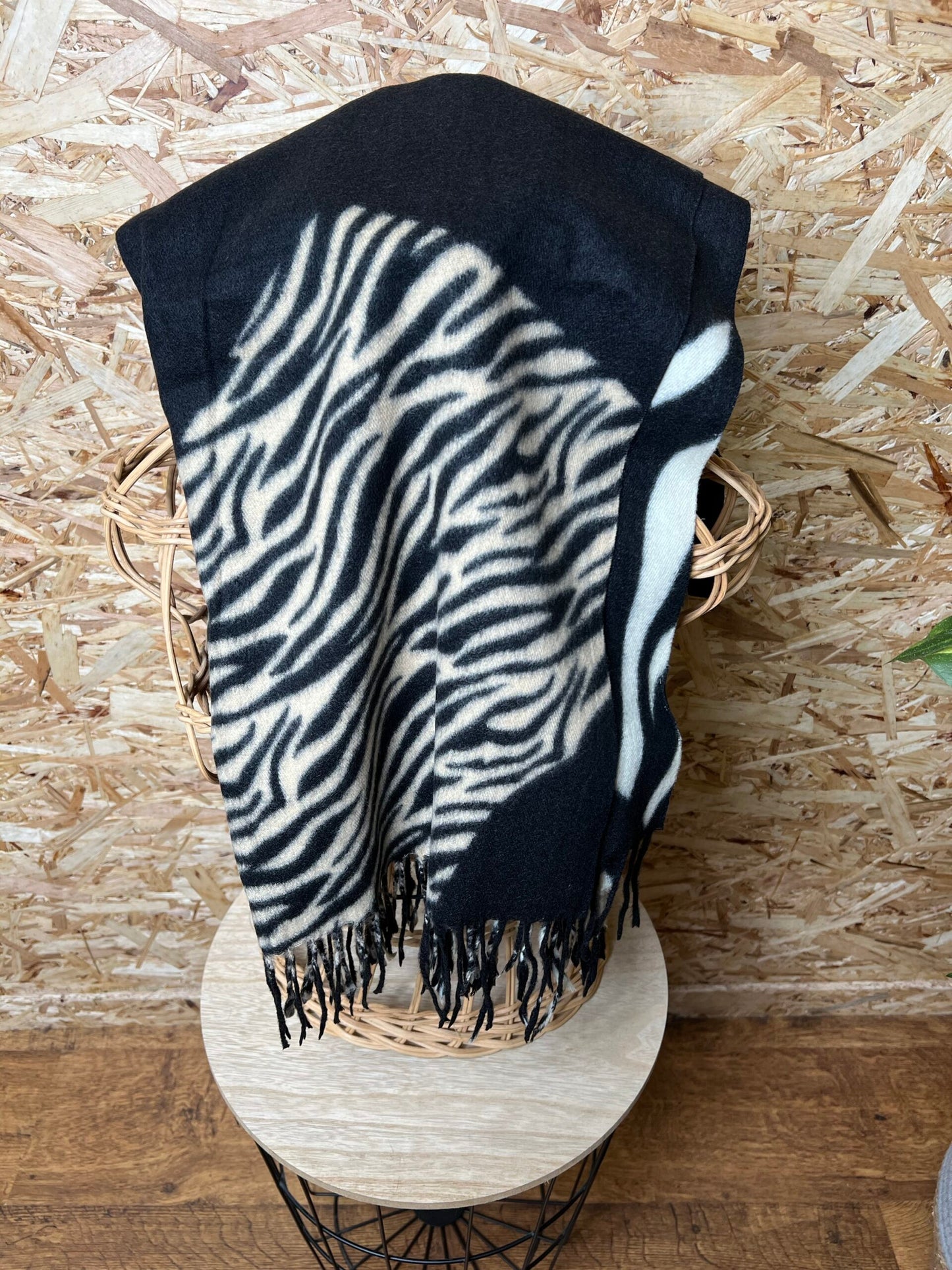 Zebra Patch Scarf