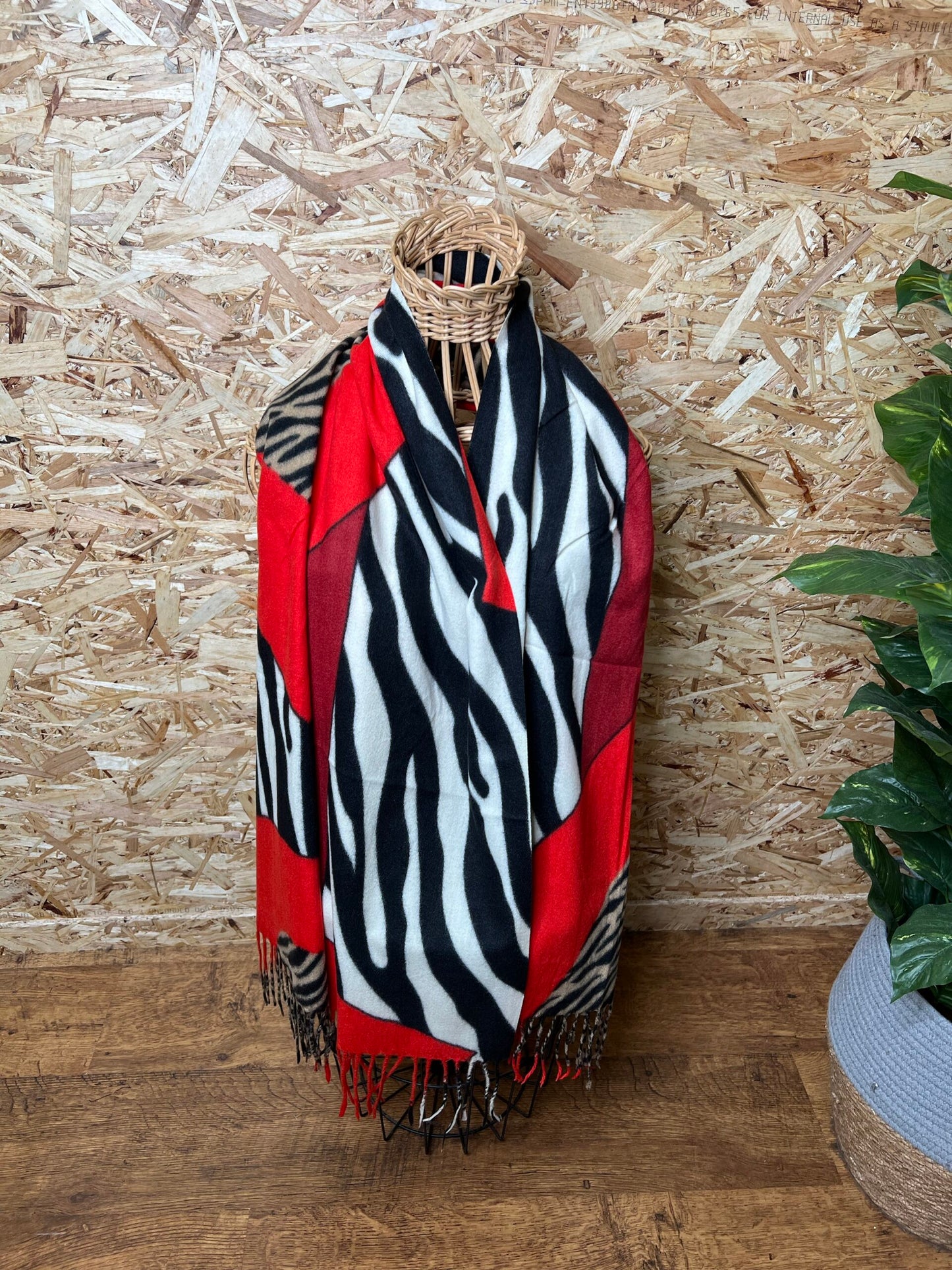 Zebra Patch Scarf