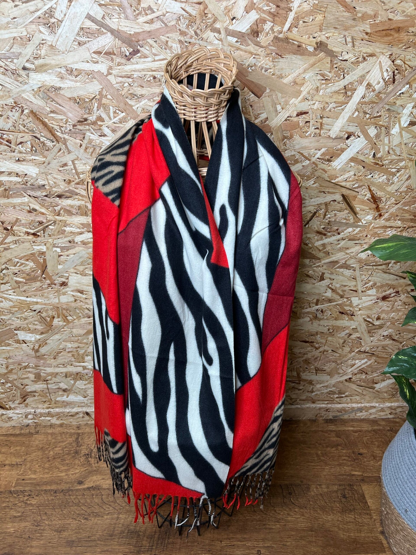 Zebra Patch Scarf